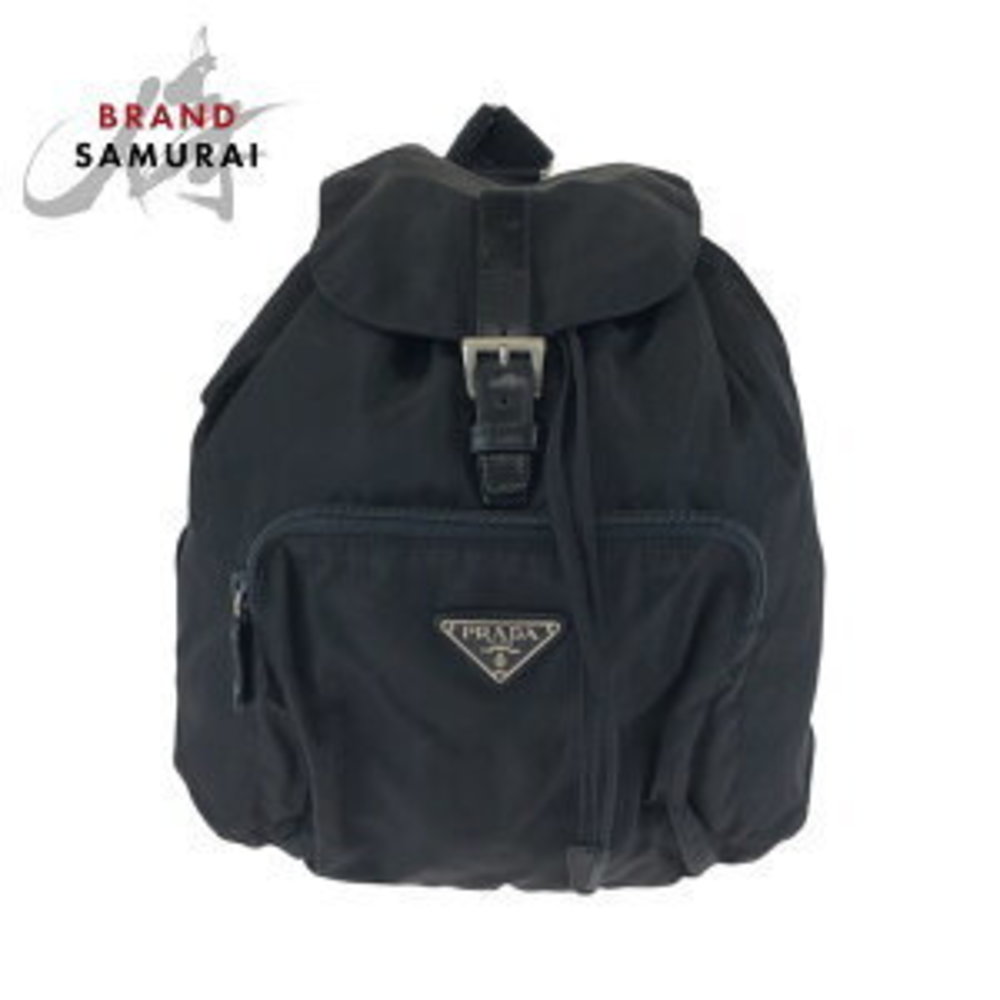 Prada Nylon Triangular Backpack Black Tessuto - image 2